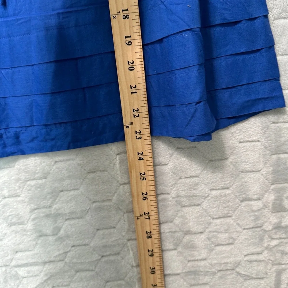 See by Chloe Womens Blue Ruffle Tie Neck 100% Cotton Top 8 Boho Parisian Resort - Picture 8 of 8